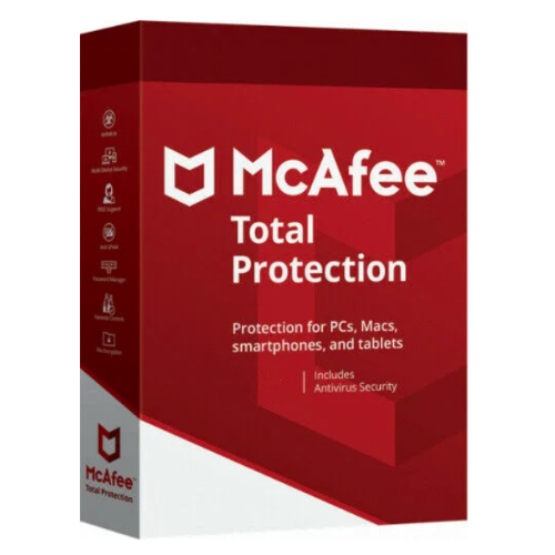 McAfee: Total Protection (1 year, 5 devices) Latest Version + Free Updates