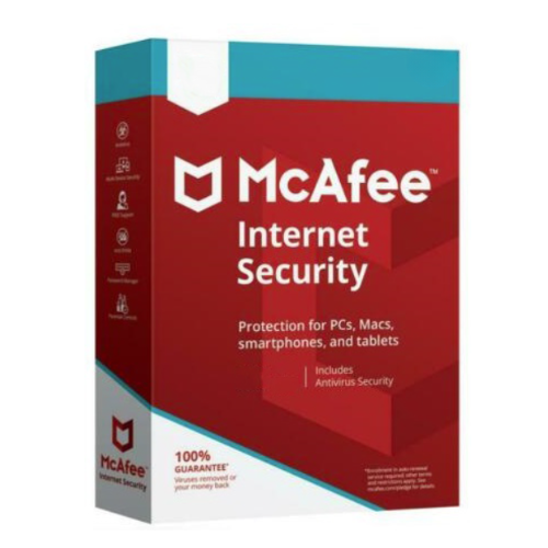 McAfee Internet Security (1 year, 1 device) Latest Version + Free Updates